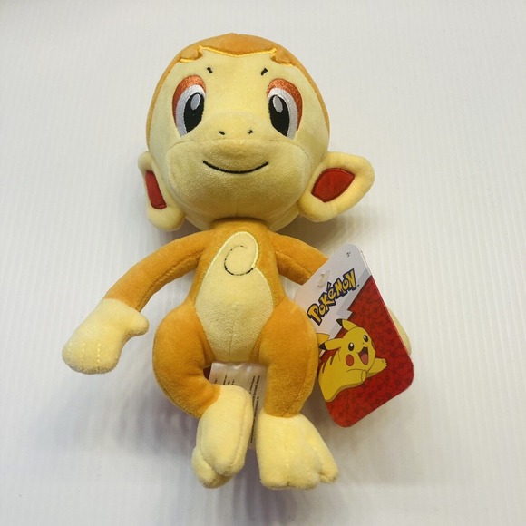 Pokemon CHIMCHAR 8" Plush Licensed Authentic Fire Monkey Nintendo NEW‎ - Picture 1 of 6